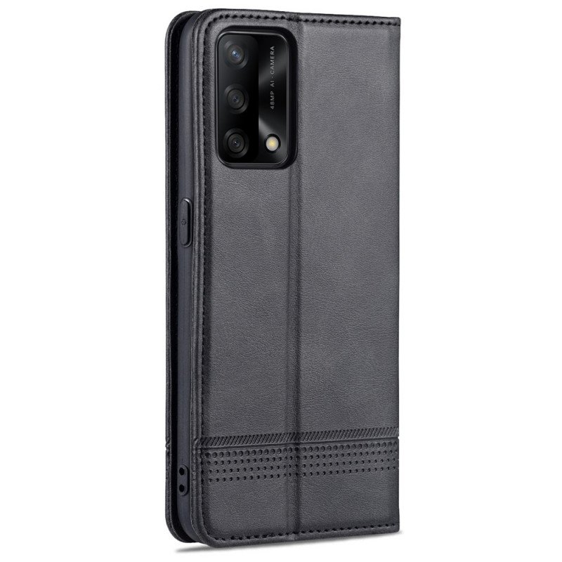 Folio-fodral Oppo A74 4G Läderfodral Azns Konstläder