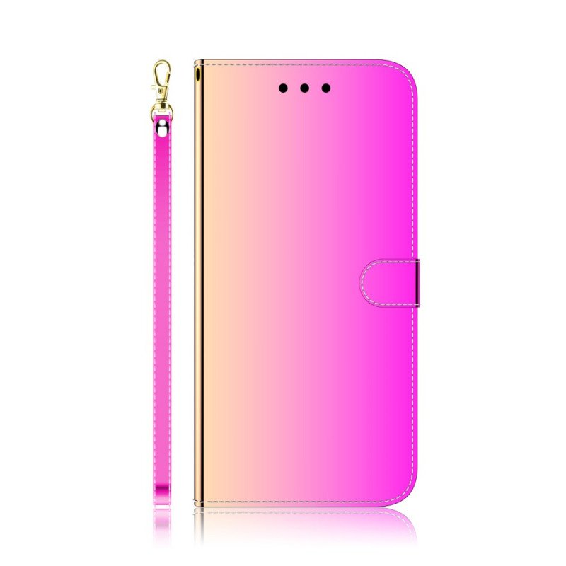 Folio-fodral Oppo A74 4G Spegelskydd I Konstläder