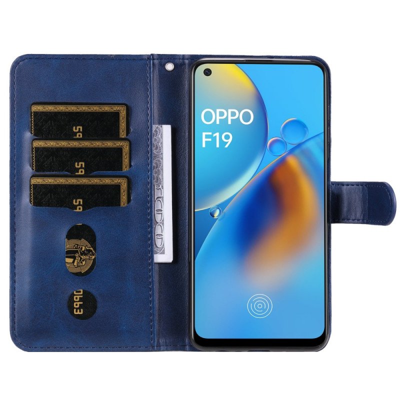 Läderfodral Oppo A74 4G Vintage Myntväska