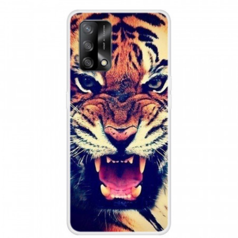 Skal Oppo A74 4G Främre Tiger