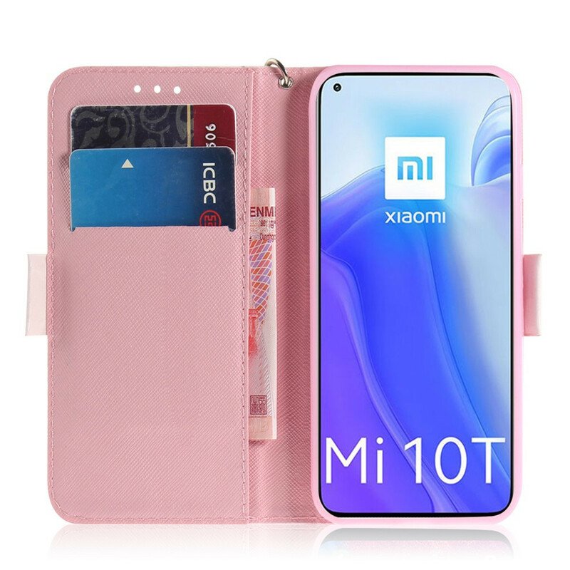 Fodral Xiaomi Mi 10T / 10T Pro Med Kedjar Strappy Cat Friends