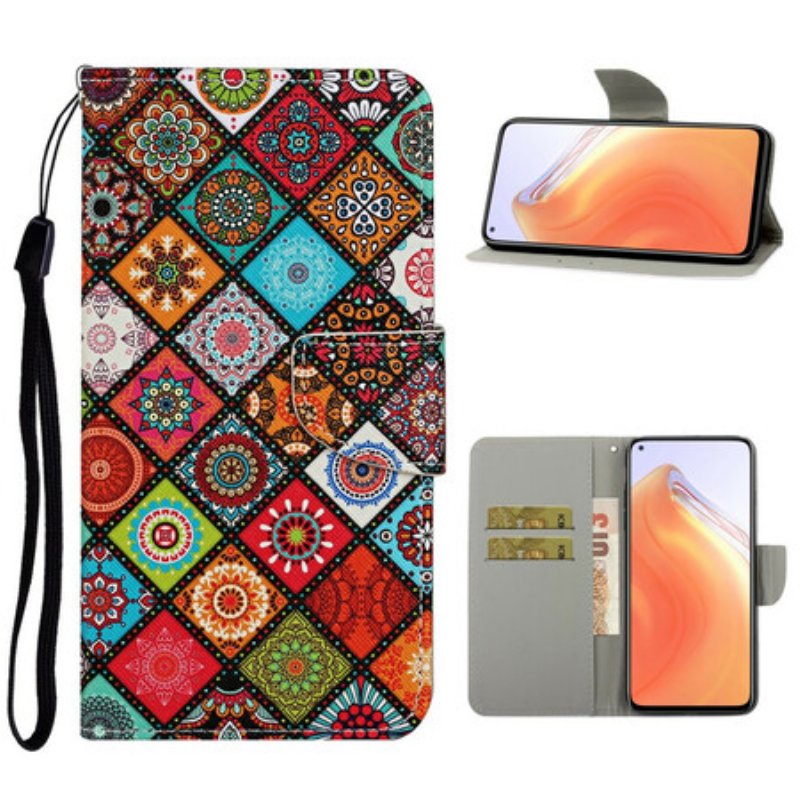 Fodral Xiaomi Mi 10T / 10T Pro Patchwork-mandalas Med Linne