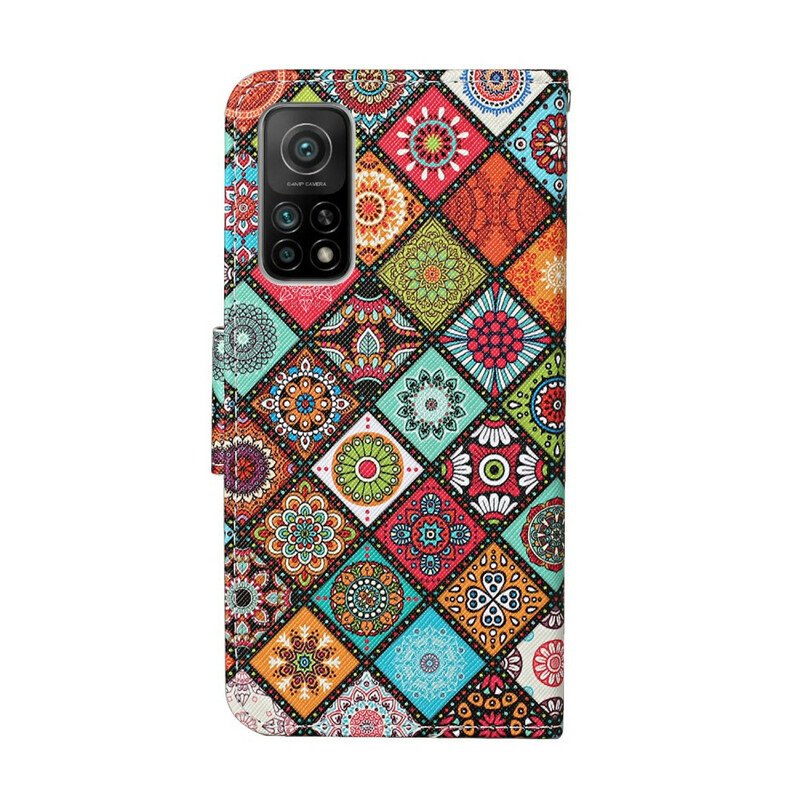 Fodral Xiaomi Mi 10T / 10T Pro Patchwork-mandalas Med Linne