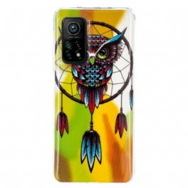 Mobilskal Xiaomi Mi 10T / 10T Pro Fluorescerande Owl Dream Catcher