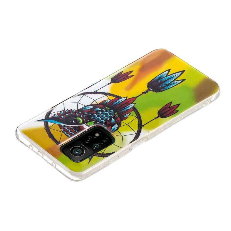 Mobilskal Xiaomi Mi 10T / 10T Pro Fluorescerande Owl Dream Catcher