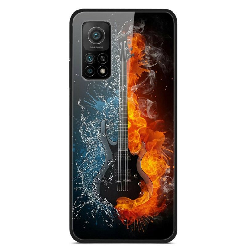 Mobilskal Xiaomi Mi 10T / 10T Pro Gitarr I Härdat Glas