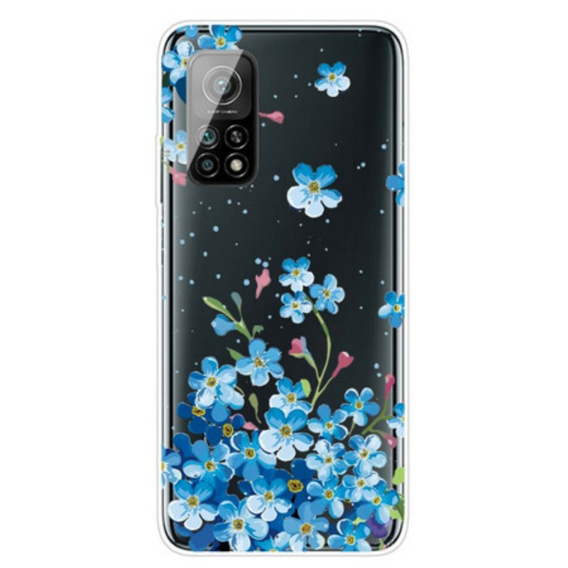 Skal Xiaomi Mi 10T / 10T Pro Bukett Blå Blommor