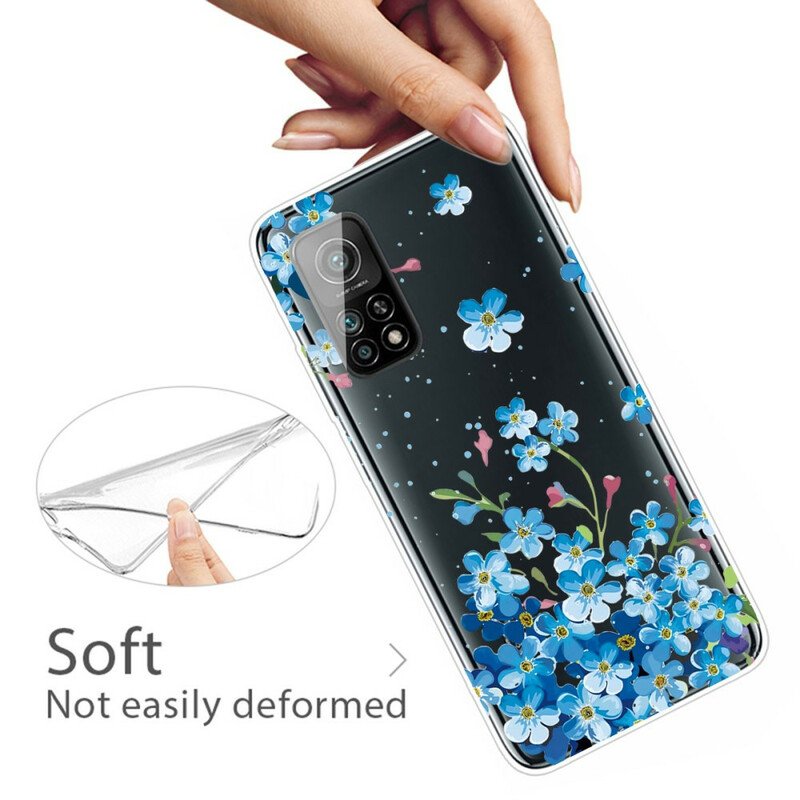 Skal Xiaomi Mi 10T / 10T Pro Bukett Blå Blommor