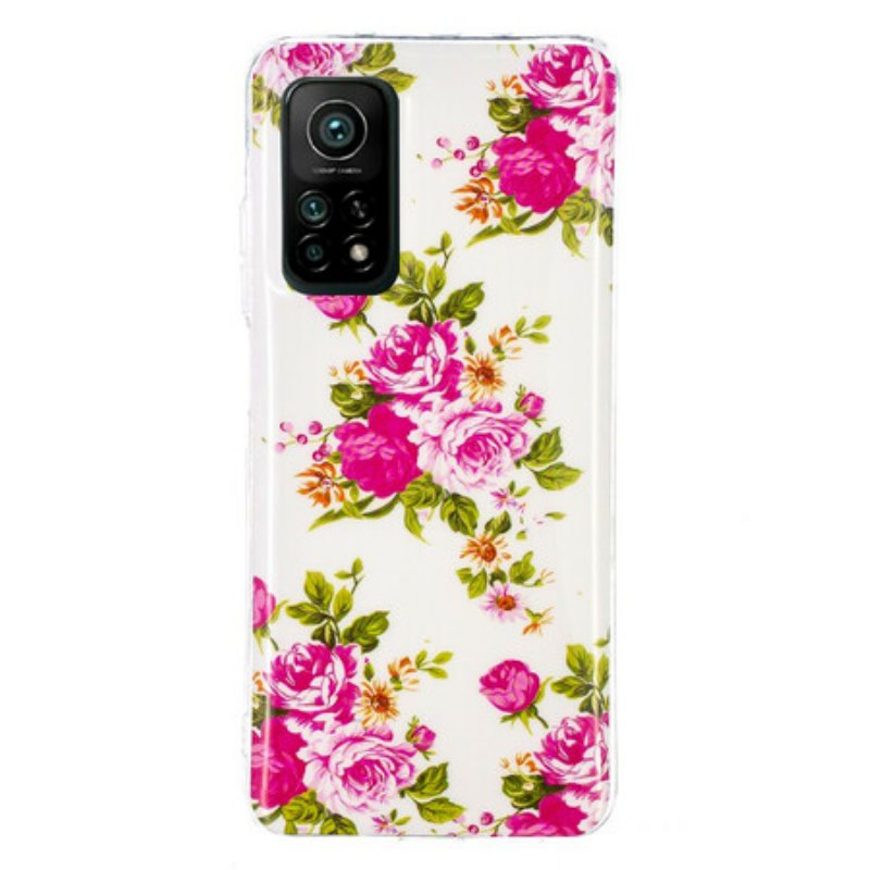 Skal Xiaomi Mi 10T / 10T Pro Fluorescerande Liberty Flowers