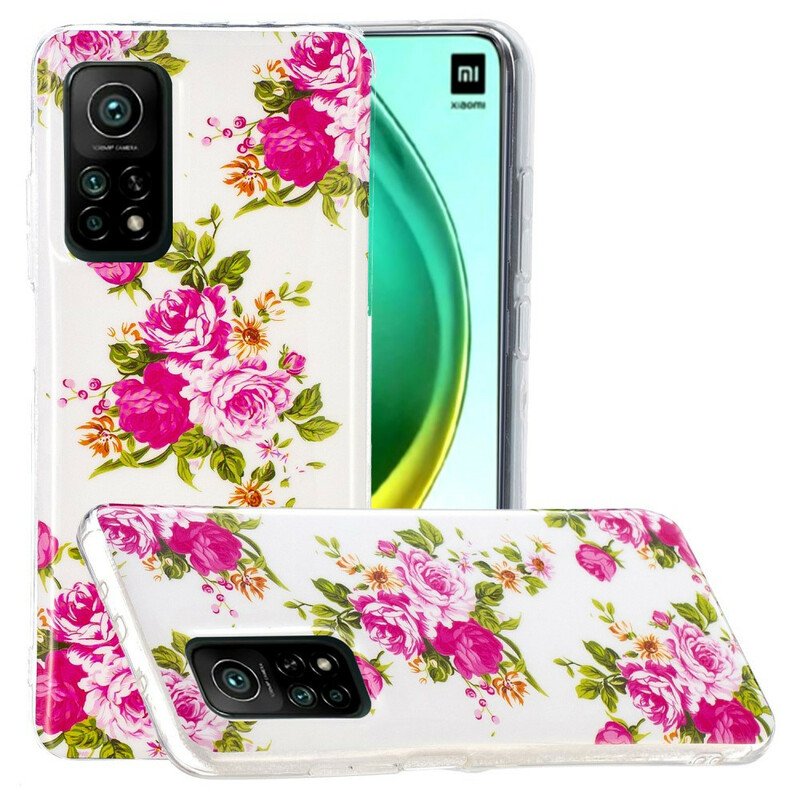 Skal Xiaomi Mi 10T / 10T Pro Fluorescerande Liberty Flowers