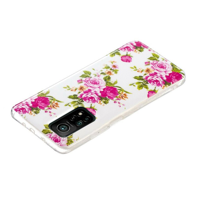 Skal Xiaomi Mi 10T / 10T Pro Fluorescerande Liberty Flowers