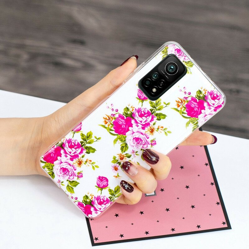 Skal Xiaomi Mi 10T / 10T Pro Fluorescerande Liberty Flowers