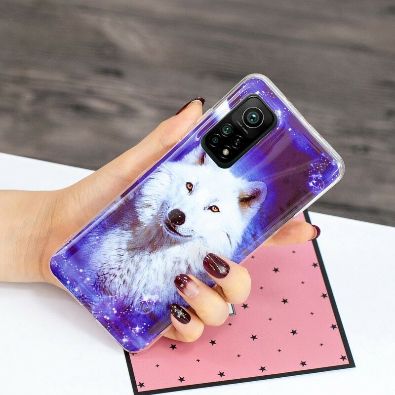 Skal Xiaomi Mi 10T / 10T Pro Fluorescerande Wolf Series