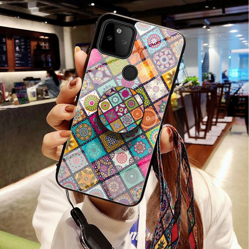 Skal Google Pixel 5A Patchwork Magnetisk Hållare