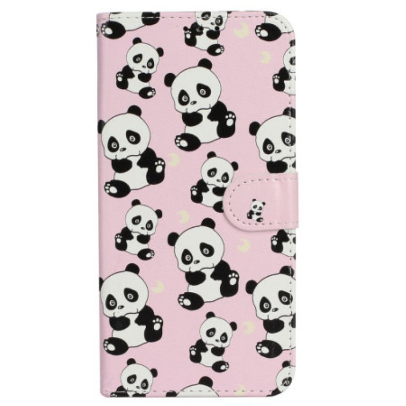 Fodral iPhone 16 Plus Lanyard Pandas