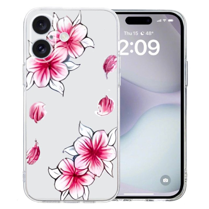 Skal För iPhone 16 Plus Körsbärsblommor