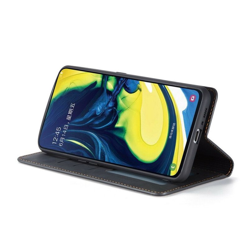 Folio-fodral Samsung Galaxy A80 / A90 Forwenw Lädereffekt