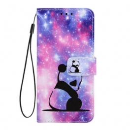 Folio-fodral Samsung Galaxy A80 / A90 Panda Galaxy