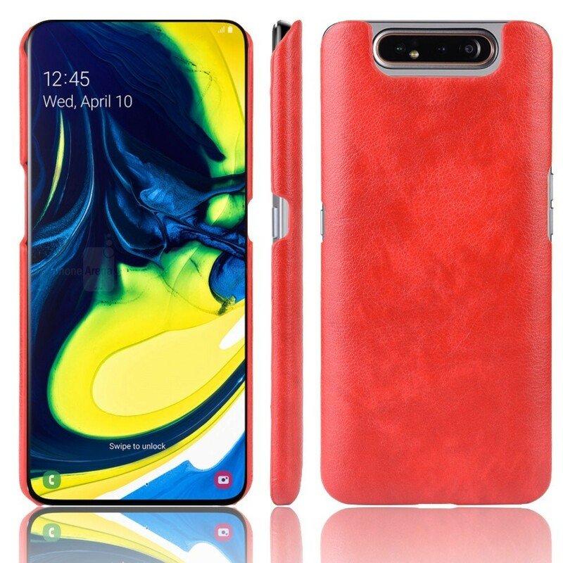 Skal Samsung Galaxy A80 / A90 Litchi Lädereffekt