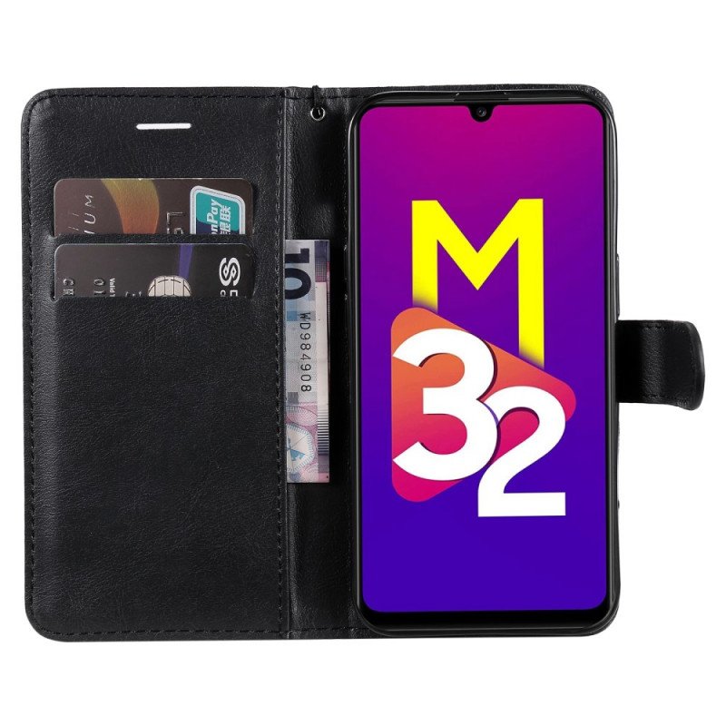 Fodral Samsung Galaxy M32 Med Kedjar Solid Color Series Strappy