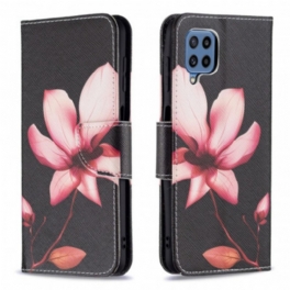 Fodral Samsung Galaxy M32 Rosa Blomma