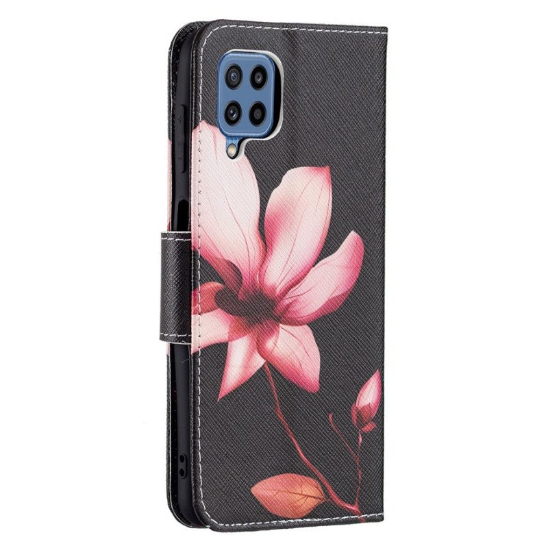 Fodral Samsung Galaxy M32 Rosa Blomma