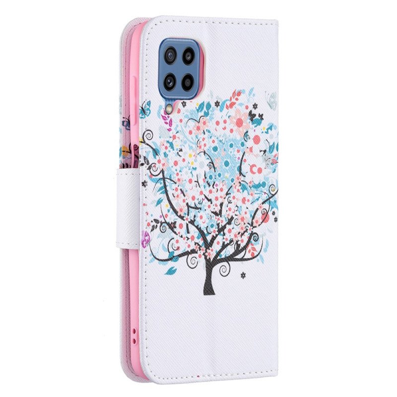 Folio-fodral Samsung Galaxy M32 Blommande Träd