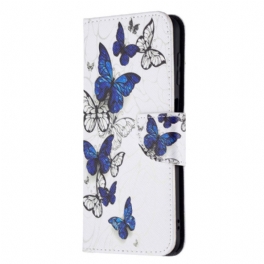 Folio-fodral Samsung Galaxy M32 Butterflies Kings