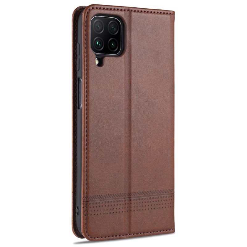 Folio-fodral Samsung Galaxy M32 Läderfodral Azns Läder Styling