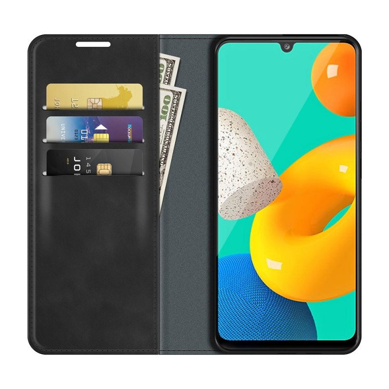 Folio-fodral Samsung Galaxy M32 Läderfodral Stil Läderdesign