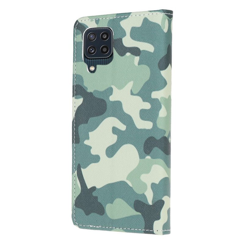 Folio-fodral Samsung Galaxy M32 Militärt Kamouflage