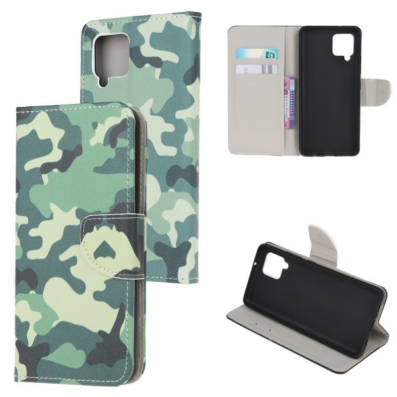 Folio-fodral Samsung Galaxy M32 Militärt Kamouflage