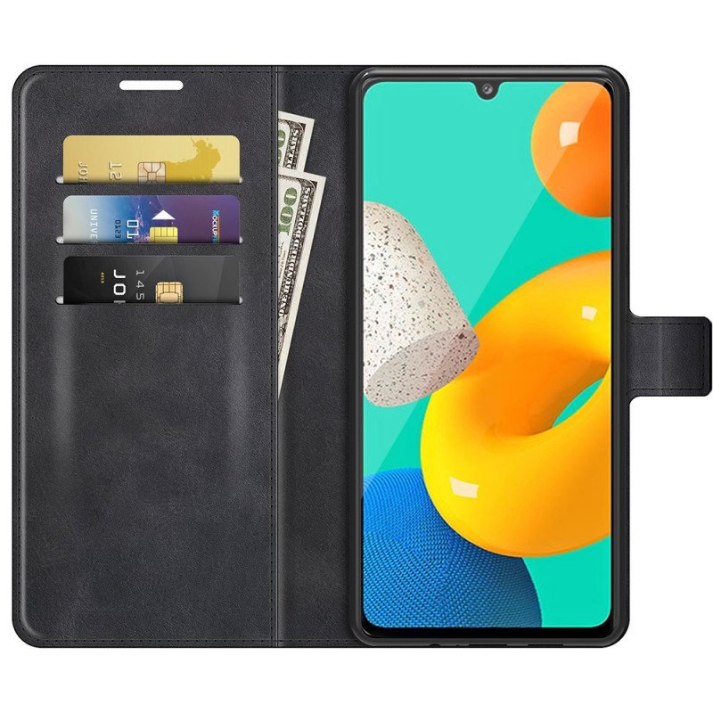 Folio-fodral Samsung Galaxy M32 Slimmad Konstläder