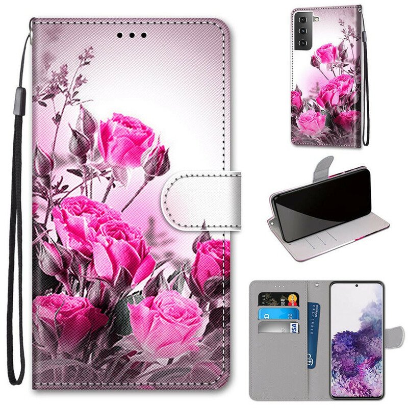 Fodral Samsung Galaxy S21 Plus 5G Magiska Blommor