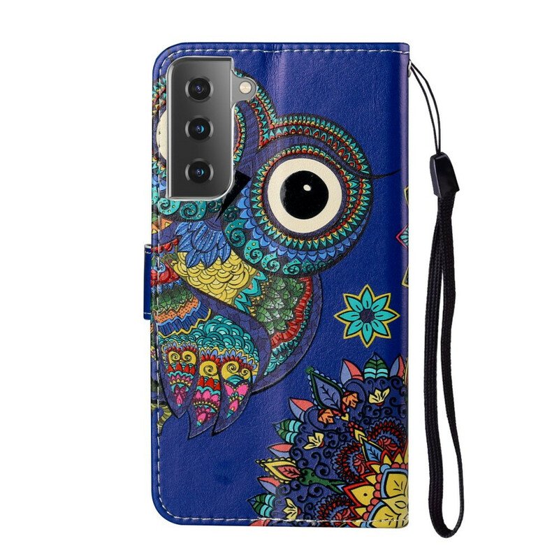 Folio-fodral Samsung Galaxy S21 Plus 5G Uggla I Mandala