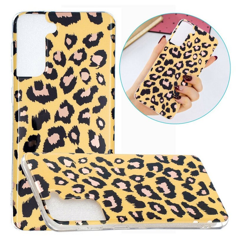 Skal Samsung Galaxy S21 Plus 5G Leopard Stil Marmor