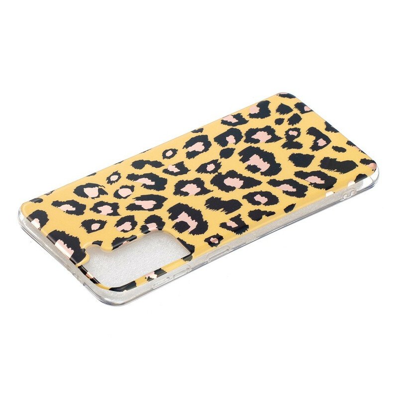 Skal Samsung Galaxy S21 Plus 5G Leopard Stil Marmor