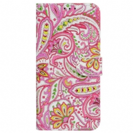 Fodral iPhone 16 Pro Floral Print Strappy