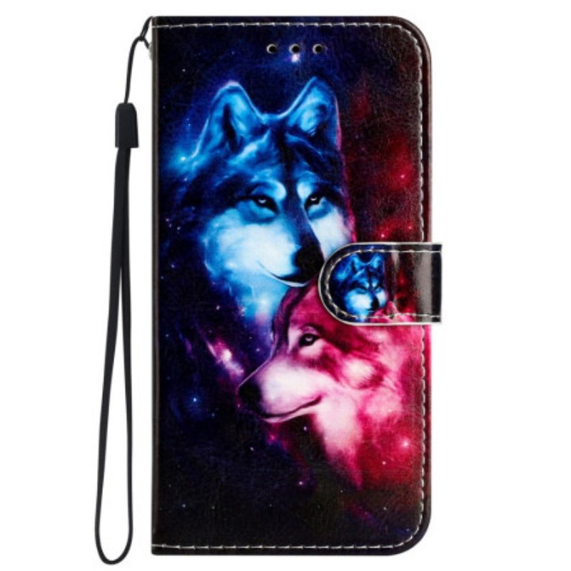 Fodral iPhone 16 Pro Lanyard Wolves