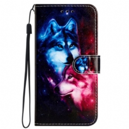 Fodral iPhone 16 Pro Lanyard Wolves