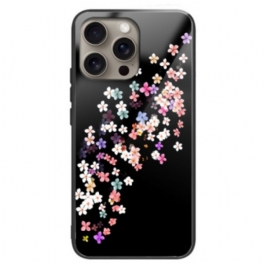 Skal iPhone 16 Pro Blommönster I Härdat Glas