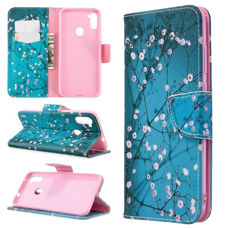 Folio-fodral Samsung Galaxy M11 Blommande Träd