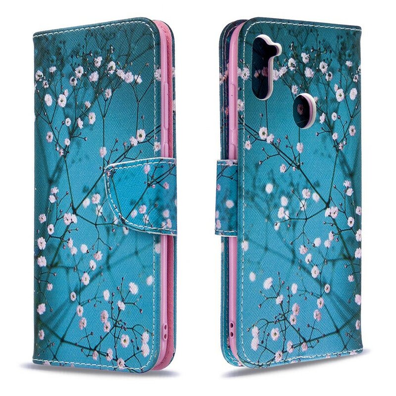 Folio-fodral Samsung Galaxy M11 Blommande Träd