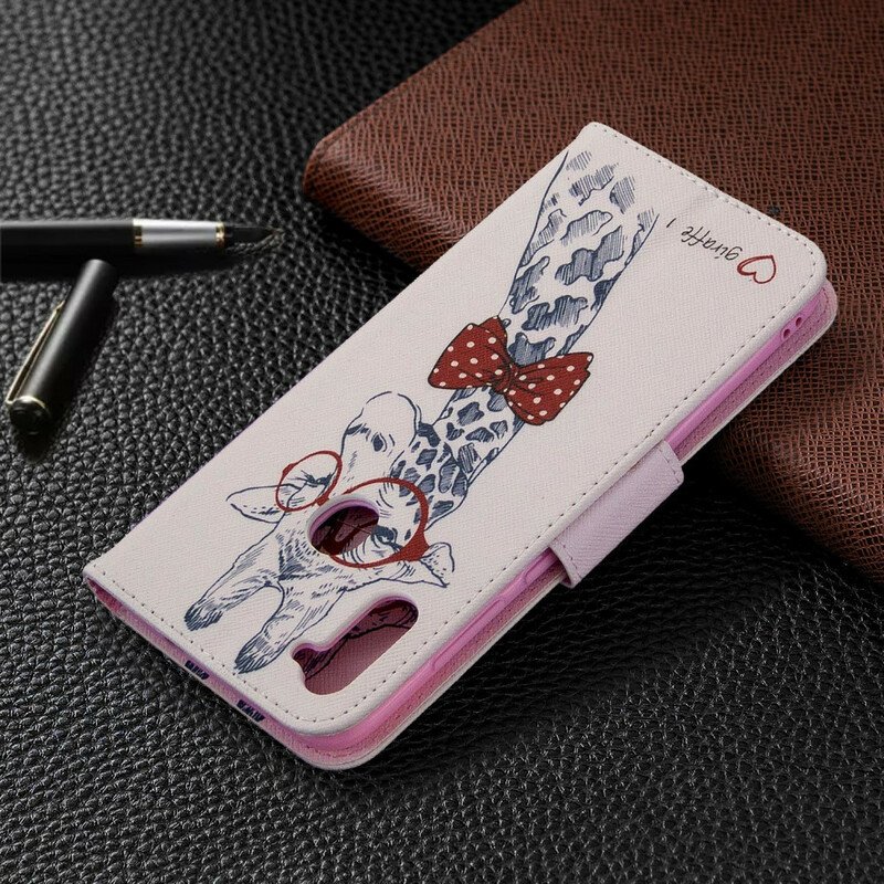 Folio-fodral Samsung Galaxy M11 Brainy Giraff