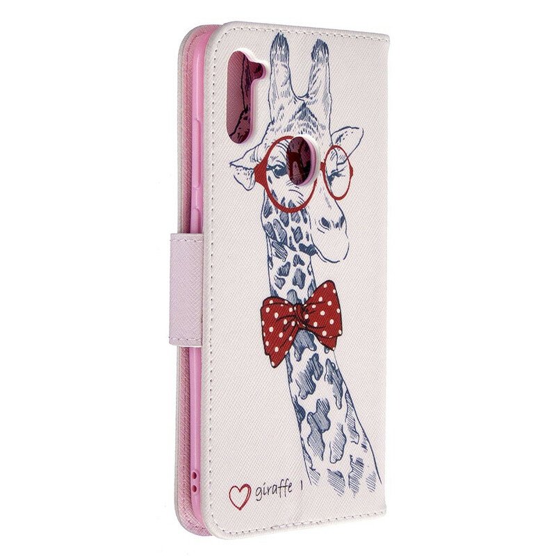 Folio-fodral Samsung Galaxy M11 Brainy Giraff