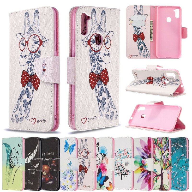 Folio-fodral Samsung Galaxy M11 Brainy Giraff