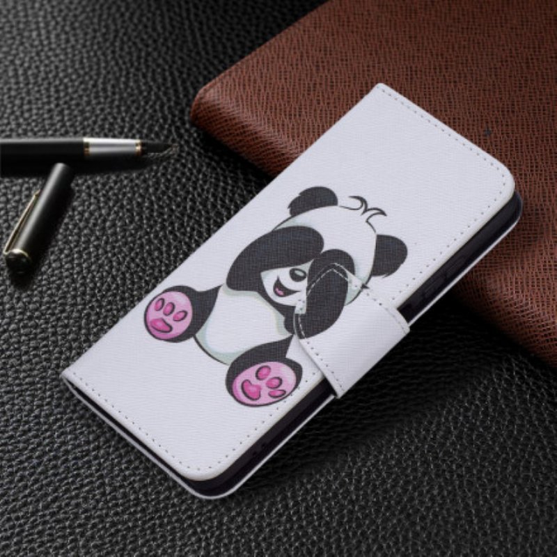 Folio-fodral Poco M5s Panda Kul