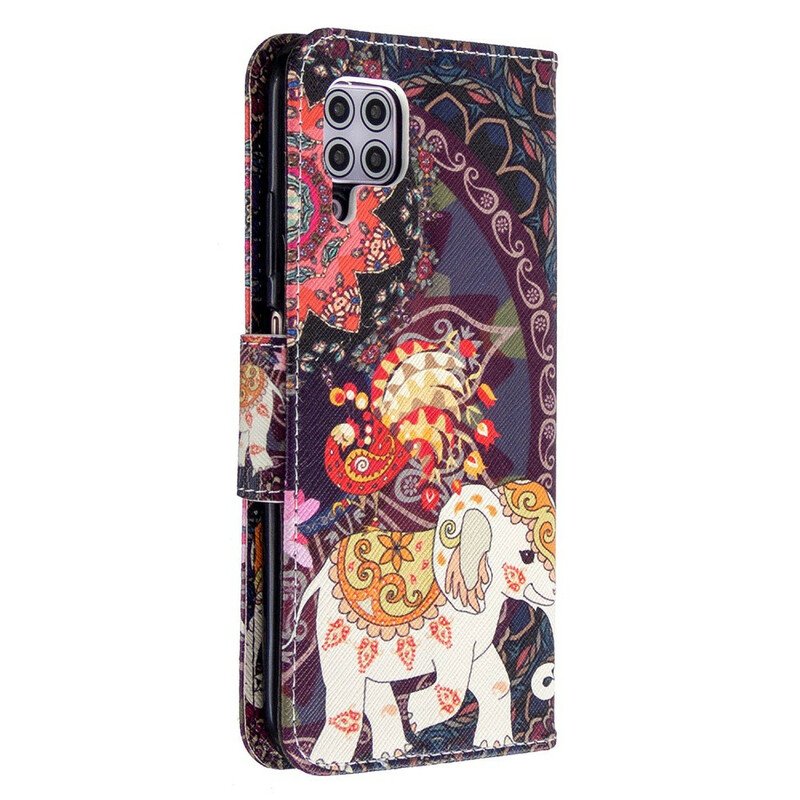 Fodral Huawei P40 Lite Etniska Elefanter Mandala