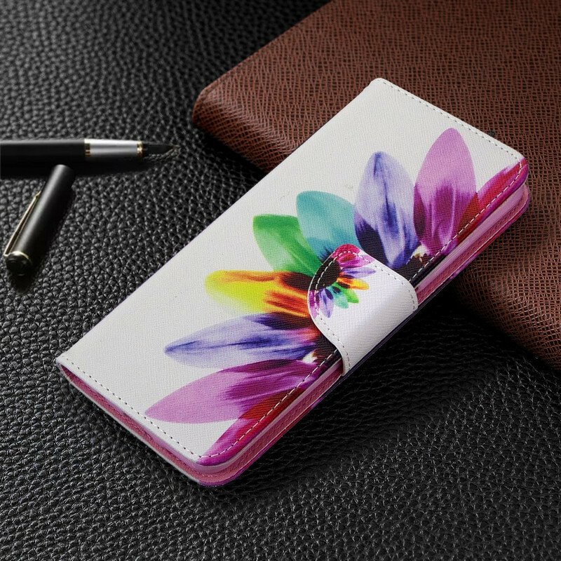 Folio-fodral Huawei P40 Lite Akvarell Blomma