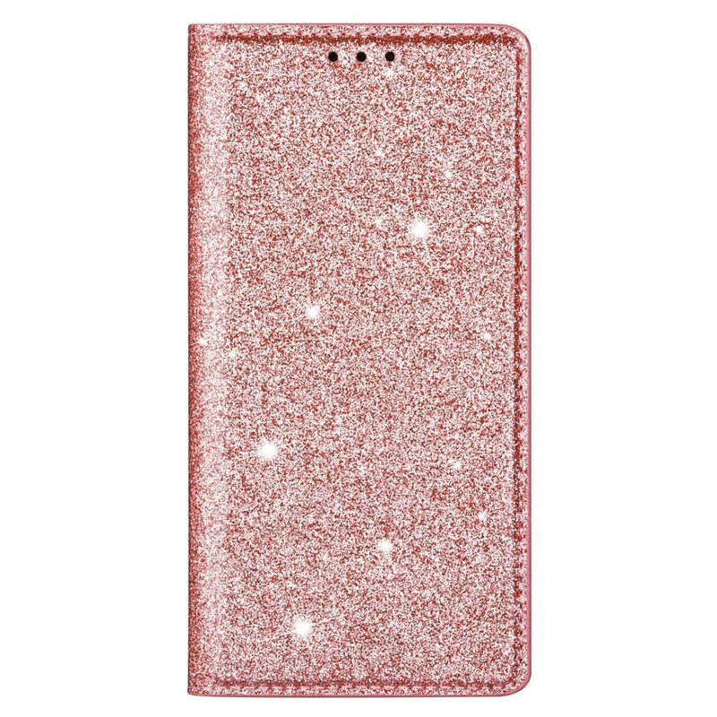 Folio-fodral Huawei P40 Lite Läderfodral Paljettstil